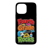 4th Grade Rocks Fourth Elementary First Day Guitar Kids Case for iPhone 13 Pro Max