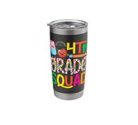 4th Grade Squad Cute Pencil Apple Eraser Stainless Steel Insulated Tumbler