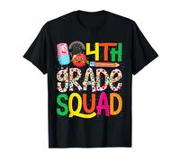 4th Grade Squad Cute Pencil Apple Eraser T-Shirt