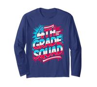4TH Grade Squad First Day Patriotic Teacher Bruh We Back Long Sleeve T-Shirt