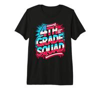 4TH Grade Squad First Day Patriotic Teacher Bruh We Back Premium T-Shirt
