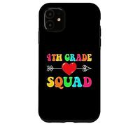 4th Grade Squad Welcome Back To School Teacher Student Team Case for iPhone 11