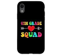 4th Grade Squad Welcome Back To School Teacher Student Team Case for iPhone XR