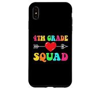 4th Grade Squad Welcome Back To School Teacher Student Team Case for iPhone XS Max