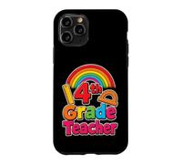 4th Grade Teacher Fourth Graders Elementary School Ruler Case for iPhone 11 Pro