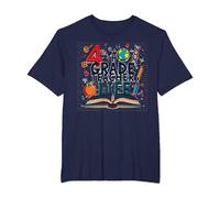 4th Grade Teacher Life: Inspiring Young Minds T-Shirt, Men's Big and Tall, Navy, 2X Tall