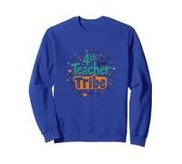 4th Grade Teacher Tribe: Inspiring Educators Unite Sweatshirt, Adult Unisex, Royal Blue, L