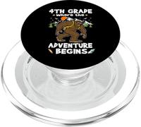 4th Grade Where The Adventure Begins Back To School Bigfoot PopSockets PopGrip for MagSafe