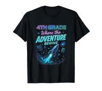 4th Grade Where The Adventure Begins - Space Learning Kids T-Shirt