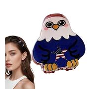 4th July Independence Day Hair Claw, Non-Slip Hairpin Headpiece - Red White and Blue Hair Claw, for Women and Girlfriend for Wedding at Festival and Party in Everyday Leisure