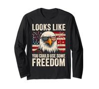 4th July US Flag Meme Looks Like You Could Use Some Freedom Long Sleeve T-Shirt