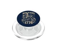 4th of July 1776 Patriotic Rebel Biker PopSockets PopGrip for MagSafe