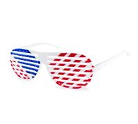 4th of July Accessories - 1 PCS Patriotic Plastic Shutter Glasses, American Flag Design for Fourth of July Independence Day Memorial Day Decorations Party Favors, USA Patriotic Design