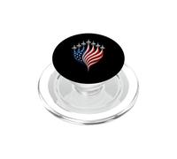 4th Of July American Jet Squadron Smoke Trails PopSockets PopGrip for MagSafe