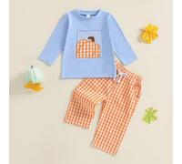 4th of July Baby Boy Outfit Fourth of July Boy Outfit 4th Clothing for Baby Toddler Summer Clothes Costume Halloween (Sky Blue, 3-4 Years)