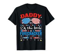 4th of July Birthday Daddy Of The Little Firecracker T-Shirt
