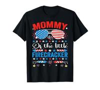 4th of July Birthday Mommy Of The Little Firecracker T-Shirt