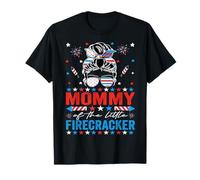4th of July Birthday Mommy Of The Little Firecracker T-Shirt