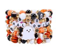 4th of July Bracelets for Women Girls America Flag Bracelets USA Red White and Blue Patriotic Stretchy Stackable Beaded Heishi Bracelet Gifts Independence Day Jewelry, stretchy, Glass, no gemstone