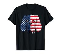 4th of July Cavalier King Charles Spaniel Dog US Flag T-Shirt