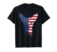 4th of July Chinese Crested Dog American Flag Patriotic T-Shirt