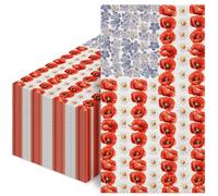 4th of July Cocktail Napkins - 50Pcs, 2Ply | American Flag Red White Blue Design, Patriotic, Memorial Day, Independence Day Parties Decorations