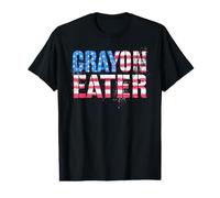 4th of July Crayon Eater Merica Dad Military Hero 250 Years Value Graphic T-Shirt