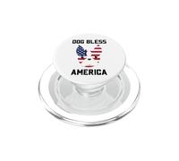 4th of July Dog Bless America PopSockets PopGrip for MagSafe