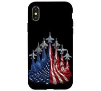 4th of July Fighter Jet US Flag American Military Planes Case for iPhone X/XS