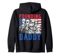 4th of July Founding Daddy George Washington US Presidents Zip Hoodie