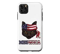 4th Of July Funny Cat Lover American Flag Patriot Pun Kitty Case for iPhone 11 Pro Max