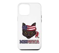 4th Of July Funny Cat Lover American Flag Patriot Pun Kitty Case for iPhone 12 Pro Max