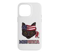 4th Of July Funny Cat Lover American Flag Patriot Pun Kitty Case for iPhone 14 Pro Max