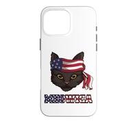 4th Of July Funny Cat Lover American Flag Patriot Pun Kitty Case for iPhone 16 Pro Max