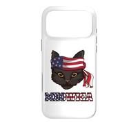 4th Of July Funny Cat Lover American Flag Patriot Pun Kitty Case for iPhone 17 Pro Max