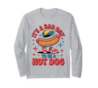 4th of July Funny It's a bad day to be a Hot Dog Wieners Long Sleeve T-Shirt