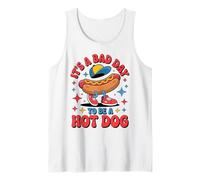 4th of July Funny It's a bad day to be a Hot Dog Wieners Tank Top