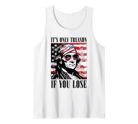 4th Of July George Washington It's Only Treason If You Lose Tank Top