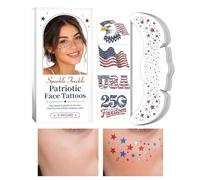 4th of July Glitter Freckles 11 Piece America Flag Sparkling Makeup
