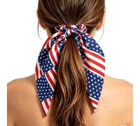 4th Of July Headband | High Elasticity Head Wraps | Red White And Blue Hair Bows | for Traveling Vacation Outdoor Independence Day Holidays Indoor