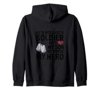 4th Of July He's Not Just A Soldier My Hero Zip Hoodie