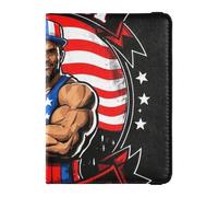 4th Of July Independence Day Land Of Free Leather passport holder for travel women for travel Travel Documents Organizer Protector Card Holder Passport Case for women Lightweight, 4th Of July