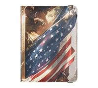 4th Of July Independence Day White Warrior Bird Leather waterproof passport holder for travel Wallet Combo Passport Wallet for men Waterproof, 4th of July Independence Day White warrior bird, One Size