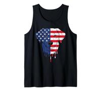 4th of July Lancashire Heeler Dog American Flag Patriotic Tank Top