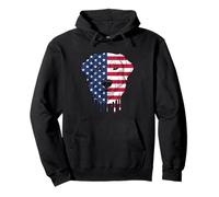 4th of July Maremma Sheepdog Dog American Flag Patriotic Pullover Hoodie