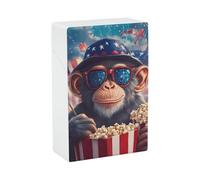 4th of July Monkey Cigarette Case 20s Size Cigar Holder Plastic Storage Box Smoking Accessories