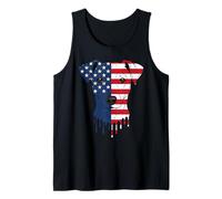 4th of July Parson Russell Terrier Dog US Flag Patriotic Tank Top