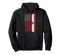 4th Of July Patriotic Harmonicist American Flag Harmonica Pullover Hoodie