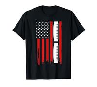 4th of July Patriotic Harmonicist American Flag Harmonica T-Shirt