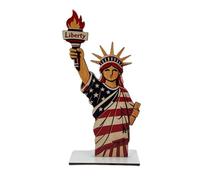 4th of July Patriotic Table Decor, Lady Liberties Wood Sign